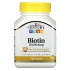 Вітаміни 21st Century Біотин 10 000 мкг Biotin 120 капсул