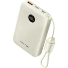 Универсальная батарея Vention 10000mAh 22,5W Fast Charging USB-A 2xUSB-C с встроенным кабелем Beige (FKAN0-C)
