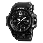 Наручний годинник Skmei 1155B Total Black (Dual Movement, Ana-Digi, WR 50m, Stealth)