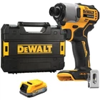 Акумуляторний ударний шурупокрут DeWalt XR Li-Ion PowerStack 18В 1х1.7А·год 192Нм 3200об/хв 4200уд/хв у кейсі 0.8 (632680)