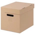 Коробка з кришкою ІКЕА PAPPIS 25х34х26 см коричневий (00100467)