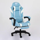 Компьютерное кресло Infini Core голубое ткань + пластик, 125×61×49 см, 120 кг