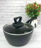 Ковш мраморный Edenberg EB-3330 со стеклянной крышкой 1,7 л