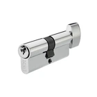 Цилиндр LINDE A5Е 30x30Т ключ-вороток 60 мм полированный хром (A5E30/30T CP)