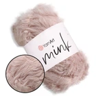 YarnArt Mink, Сухая роза №341 - пряжа Ярнарт Минк с имитацией меха, 50 г / 75 м, 100% полиамид, для пледов, свитеров, детских изделий, игрушек