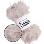 YarnArt Piuma, Розовая пудра №4409 - пряжа ЯрнАр Пиума, 50 г / 100 м, 100% полиэстер, мягкая пушистая ниточка с длинным ворсом
