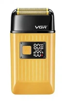 Мужская аккумуляторная электробритва VGR V-357 шейвер для сухого и влажного бритья, Waterproof IPX6 выдвижной триммер LED Display