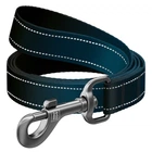 Поводок для собак нейлоновый WAUDOG Nylon Mono светоотражающий S Ш 15 мм 300 см Black (46431)