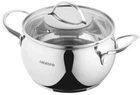 Каструля зі скляною кришкою Gemini Liguria, 3л, нержавіюча сталь ARDESTO (2000003277971)