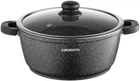 Каструля зі скляною кришкою Gemini Anzio, 5л, алюміній, чорний ARDESTO 000328000