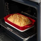 Форма для запікання прямокутна MBM HOME KP-44 XL WHITE/RED, біло-червона