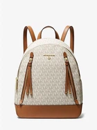 Женский рюкзак Michael Kors Brooklyn Medium Logo Backpack (ванильный)