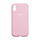 Чохол Silicone Case Full Size (AA) для iPhone Xs Max 06.Light Pink