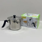 Молочник з нержавіючої сталі з кришкою та зі свистком 1,5 л Maestro MR-1698