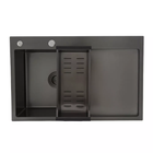 Кухонна мийка GS7850-6R накладна 780x500 мм, поверхня PVD GAPPO GS7850-6L