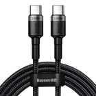 Кабель Baseus Cafule USB-C to USB-C PD 2.0 100W 5A Flash Charging 2m Black (CATKLF-ALG1)