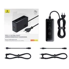Зарядное устройство Baseus GaN 240W 5в1 Bluetooth + кабель USB-C 240W для MacBook/HP/Dell/Lenovo/Asus/Samsung/iPad