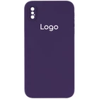 Чохол Silicone Case Square Full Camera для iPhone X/Xs 34.Purple
