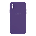 Чохол Silicone Case Square Full Camera для iPhone X/Xs 78.Amethyst