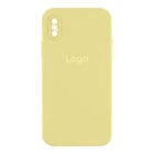 Чохол Silicone Case Full Size with Frame для iPhone X/Xs 51.Mellow Yellow