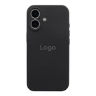 Чохол Silicone Case Full Size with Frame для iPhone 16 15.Dark Grey