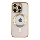 Чохол TPU Metallic Chrome Full Camera with Magsafe для iPhone 13 Pro Chrome Gold