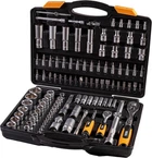 Набор инструментов Mastertool PROFI ¼"&½" 111 шт 4-14 мм 10-32 мм CrV50BV30 телескопическая трещотка 72T противоударный кейс 78-5112