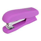 Степлер пластиковый, RUBBER TOUCH, 20 л., (скобы №24; 26), 127х54х33 мм, фиолетовый