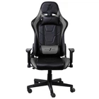 Ігрове крісло 1stPlayer FK2 навантаження до 160 кг з подушкою та підлокітником Black-Gray (FK2-BKGA)