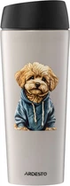 Термокружка Ardesto Coffee Time Maltipoo нержавеющая сталь бежевая 450 мл (AR2645MP)
