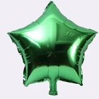 Фольгована кулька Зірка зелена 18" (45 см)