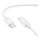 Кабель USB Hoco X122 Silicone Type-C to Type-C 60W Білий