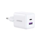 Зарядное устройство Ugreen USB + USB-C GaN 30W X516 white (65015) (342660)