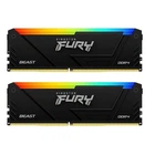 Оперативна пам'ять із підсвічуванням Kingston Fury Beast RGB 32 GB (2x16GB) DDR4 3200 MHz (KF432C16BB12AK2/32WP)