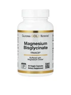 Магній бісгліцинат з амінокислотно-хелатною системою TRAACS, California Gold Nutrition, 60 веганських капсул (100 мг у капсулі)