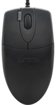 Мышь A4Tech OP-620DS, черный, USB, оптическая, 1000 dpi, 4 кнопки, бесшумный клик, 1.5 м