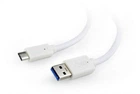 Кабель USB AM-Type-C, 1 м, білий, Cablexpert, 3A (CCP-USB3-AMCM-1M-W)