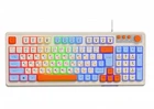 Клавіатура Maxxter KBG-3C01-UA, білий, USB, 98 кнопок, LED підсвічування, 1.8 м