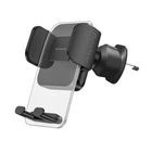 Автотримач для телефону Proove Crystal Clamp Plus, чорний, в решітку повітроводу, обертання на 360°, для 4.7' - 6.9'