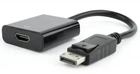 Переходник DisplayPort (M) – HDMI (F), Cablexpert, черный, 10 см (AB-DPM-HDMIF-002)