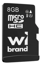 Карта пам'яті microSDHC, 8Gb, Wibrand, Class10, без адаптера (WICDHC10/8GB)