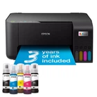 МФУ струйное цветное A4 Epson L3230, черный, 5760х1440 dpi, до 33/15 стр/мин, USB, встроенное СНПЧ, чернила Epson 103 (C11CJ68407)