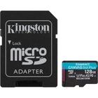 Карта памяти Kingston microSDXC Canvas Go! Plus 128GB Class 10 UHS-I U3 V30 A2 + SD адаптер (SDCG4/128GB) [141531]