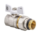 Кран с американкой 1/2" "антипротечка" [Koer KR.227.W-Gi] белый [KR0190]