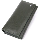 Гаманець ST Leather З натуральної шкіри Зелений (23106)
