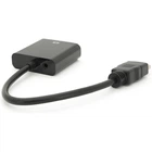 Переходник HDMI M to VGA F + Audio 0.1m 4K/2K black Voltronic (YT-C-HDMI(M)/VGA(F)+AUX-B)