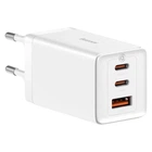 Зарядное устройство Baseus GaN5 Pro 2xUSB-C+USB QC4.0/PD3.0 65W (USB-C 100W Cable) White (CCGP120202)