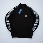 Жіноча спортивна кофта Adidas весна-осінь чорна трикотажна M розмір