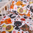Простынь MirSon Бязь 20-0035 Colored kittens 150 х 220 см (2200010284133)