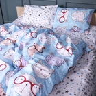 Комплект постельного белья MirSon Бязь 17-0785 Funny cats 2 x 160 x 220 см (2200011294902)